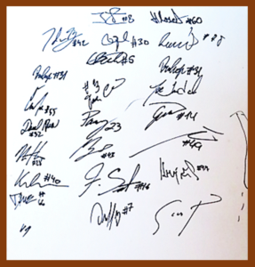 チェコ選手のサイン色紙